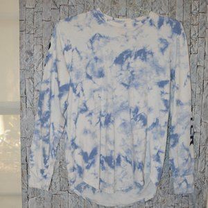 Hollister blue tie dye long sleeved shirt.